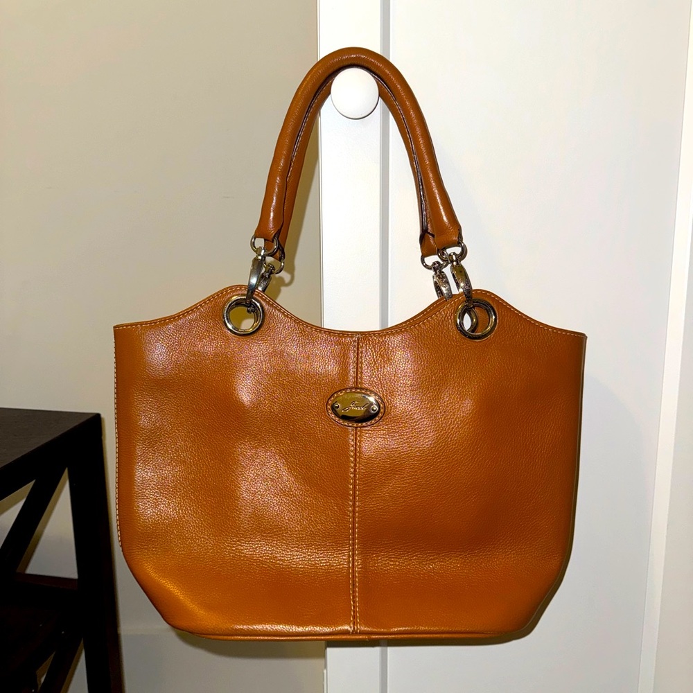 Brown Real Leather Purse (Never used)